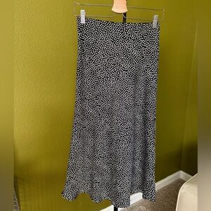 Nasty Gal Black and White Maxi Skirt